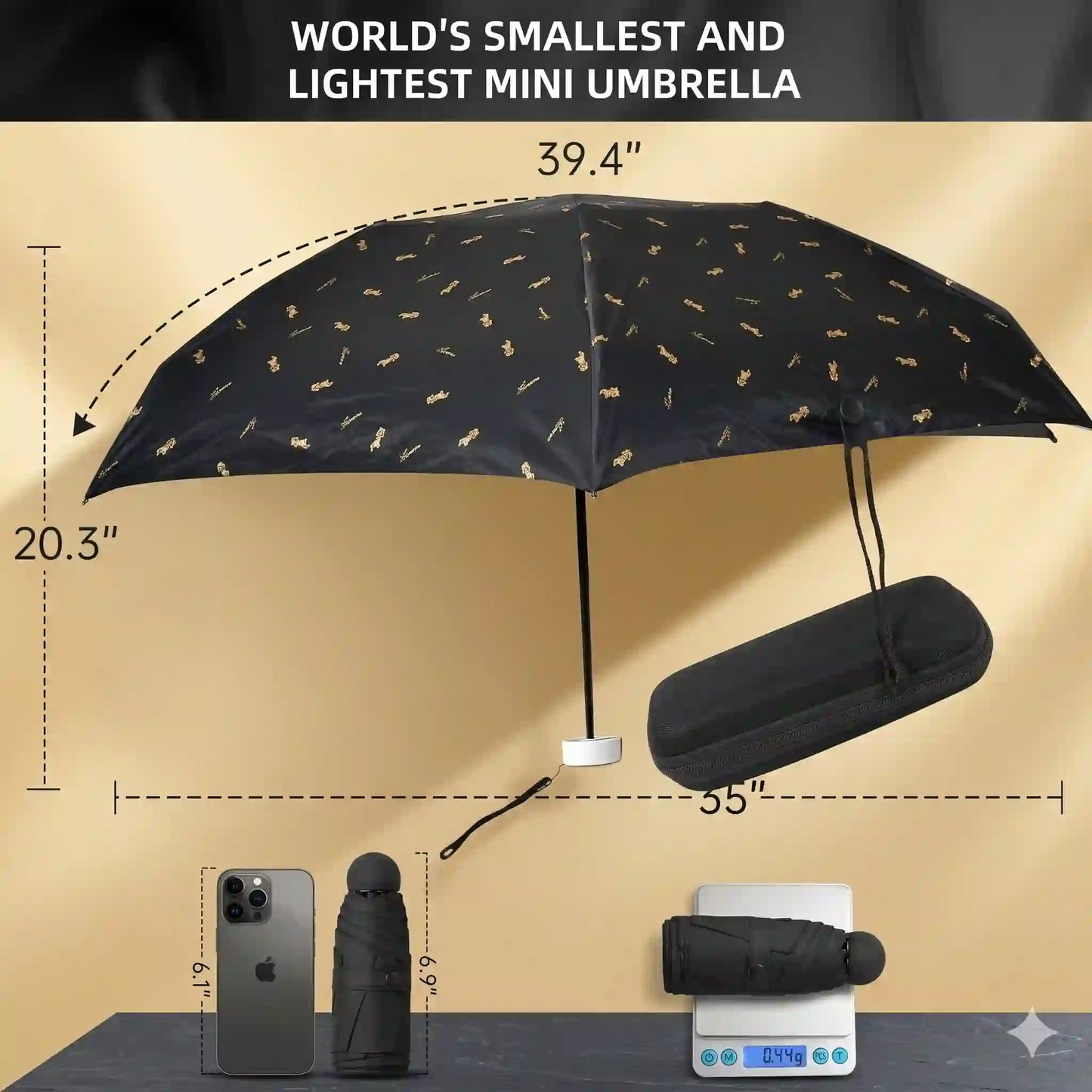 Rain रक्षक Umbrella (With Zip Case)