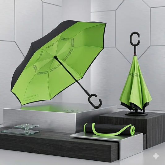 Reverse रक्षक Umbrella (Travel Cover Included)