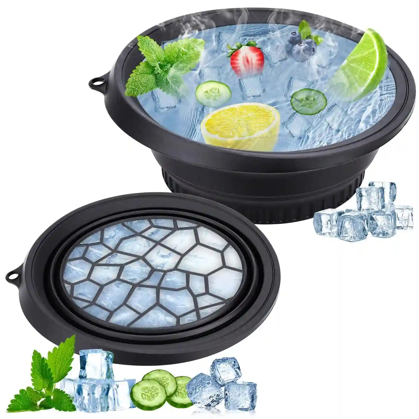 Face Bowl for Ice with Tray
